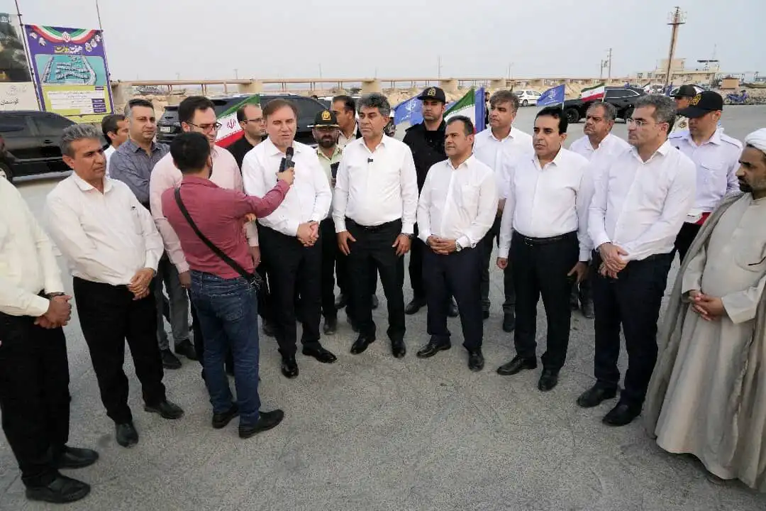 افتتاح اسکله ۹۰ متری بندر محمد عامری