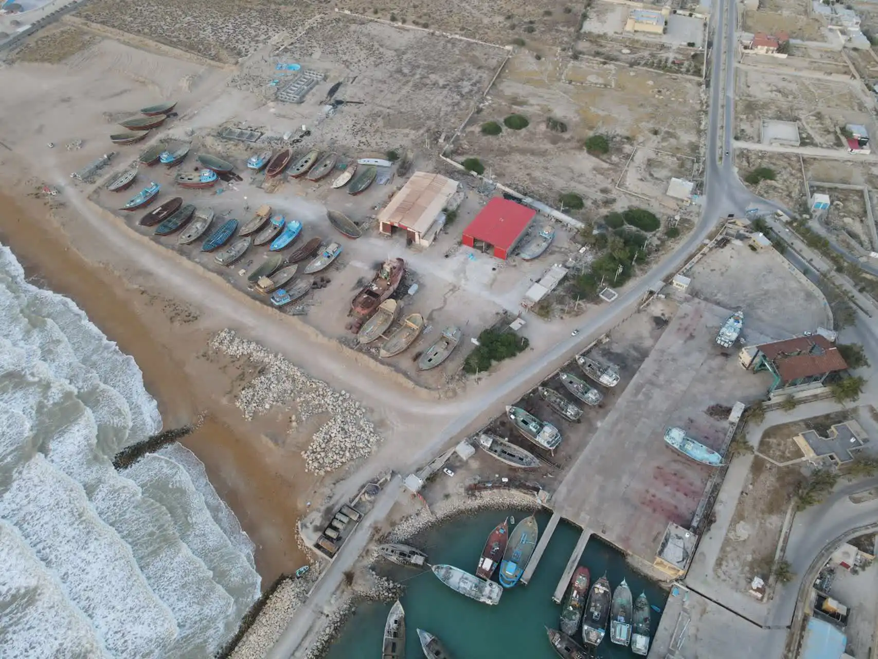 نمای هوایی از شرکت تلاش بندر